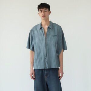 ❤️Eddie Bauer Men's Blue Casual Shirt XL